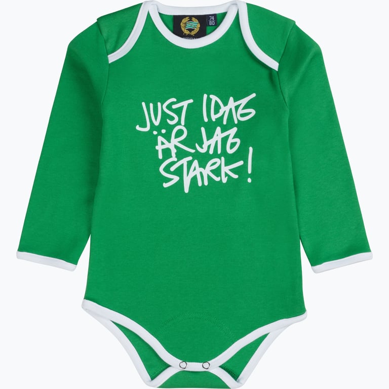 Hammarby Just Idag L/S babybody Grön