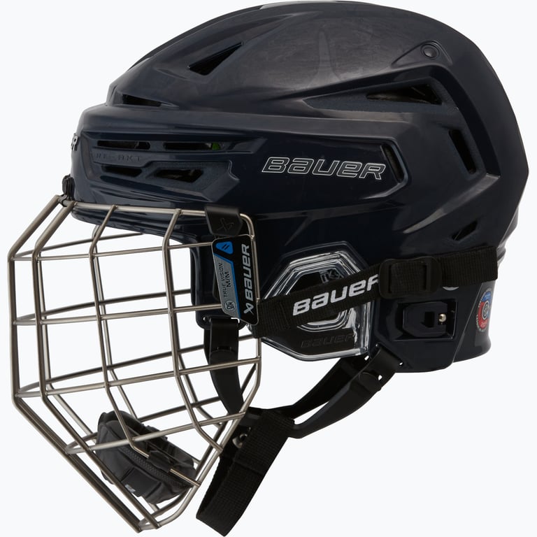 Bauer Hockey Re-akt 155 Combo SR hockeyhjälm Blå