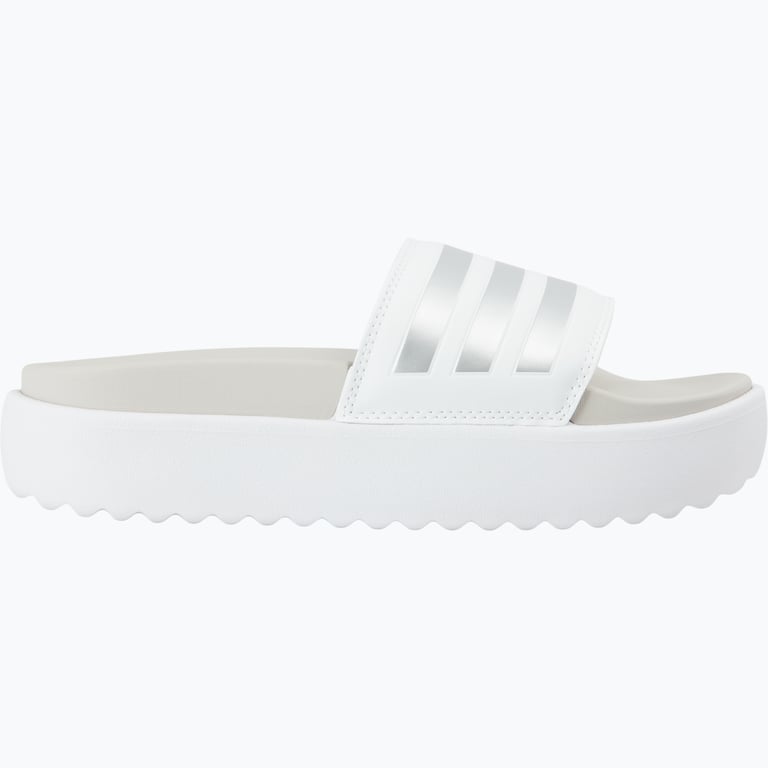 adidas Adilette Platform tofflor Vit