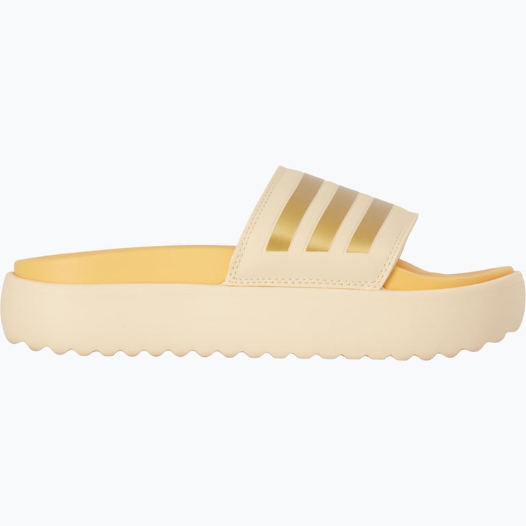 adidas Adilette Platform tofflor Beige