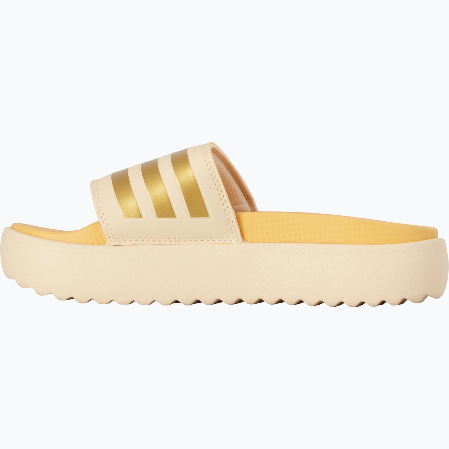 adidas Adilette Platform tofflor Beige