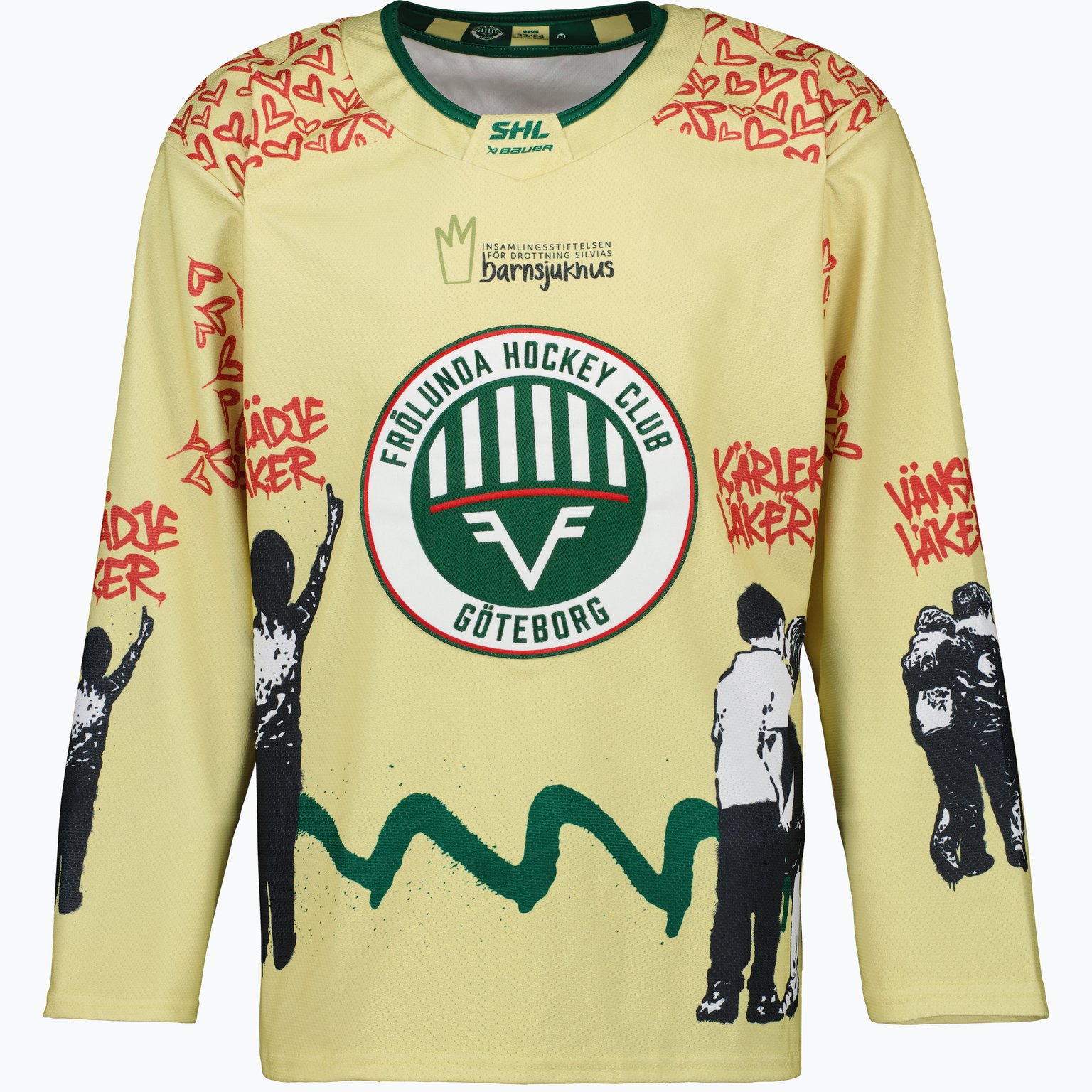 Frölunda Hockey Drottning Silvia Replica 23/24 matchtröja Beige