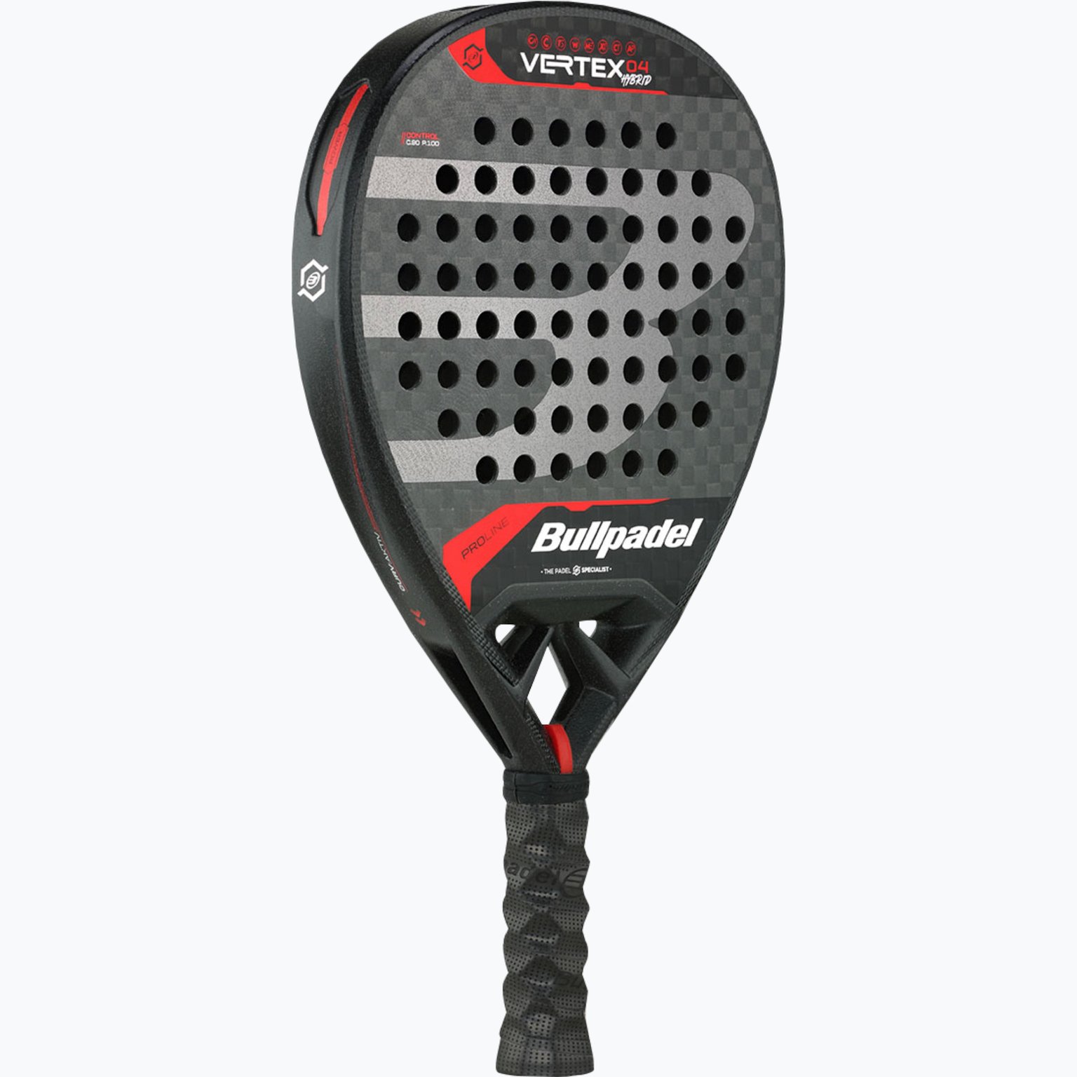 Bullpadel Vertex 04 Hybrid 24 padelracket Svart