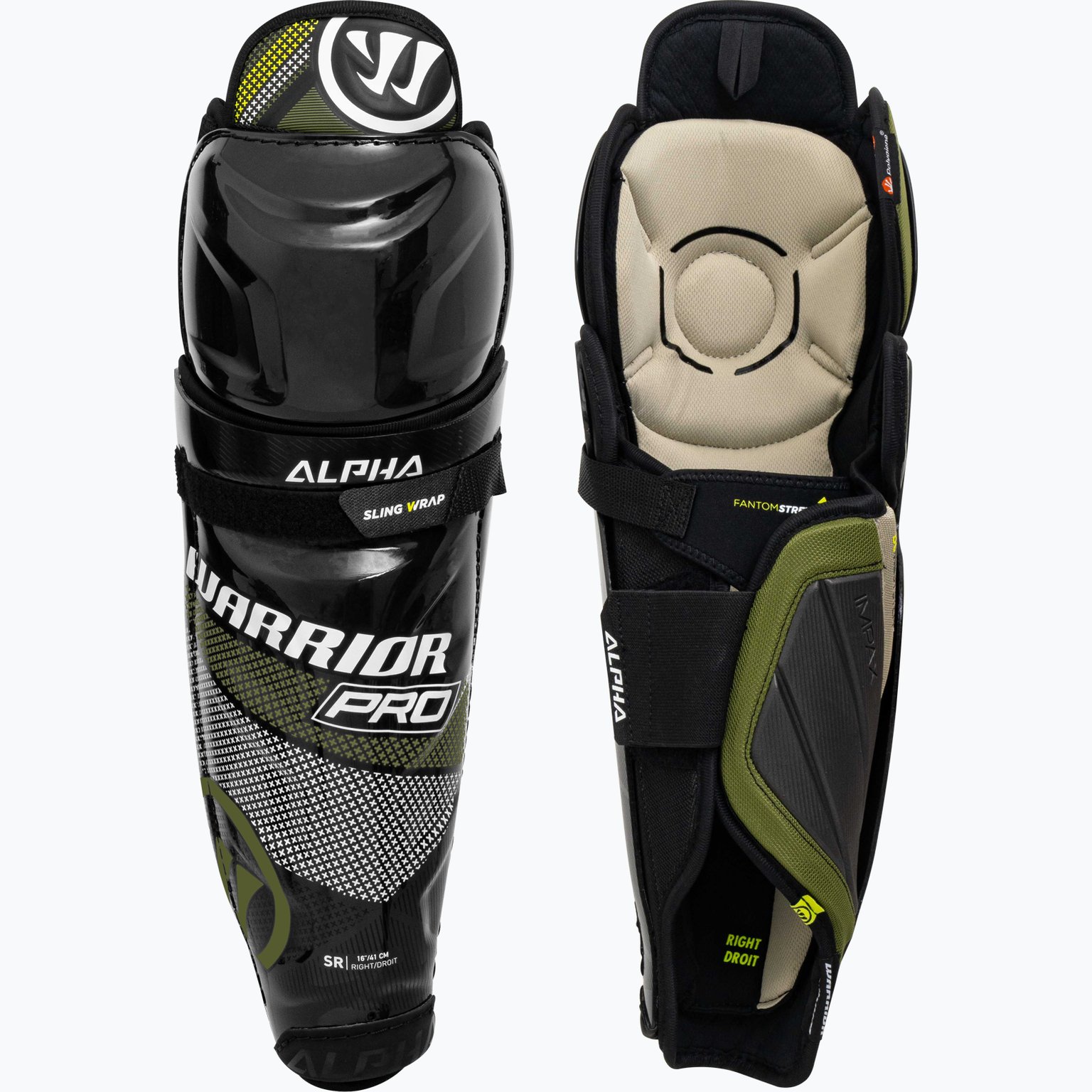 Warrior Hockey Alpha Pro JR benskydd Svart