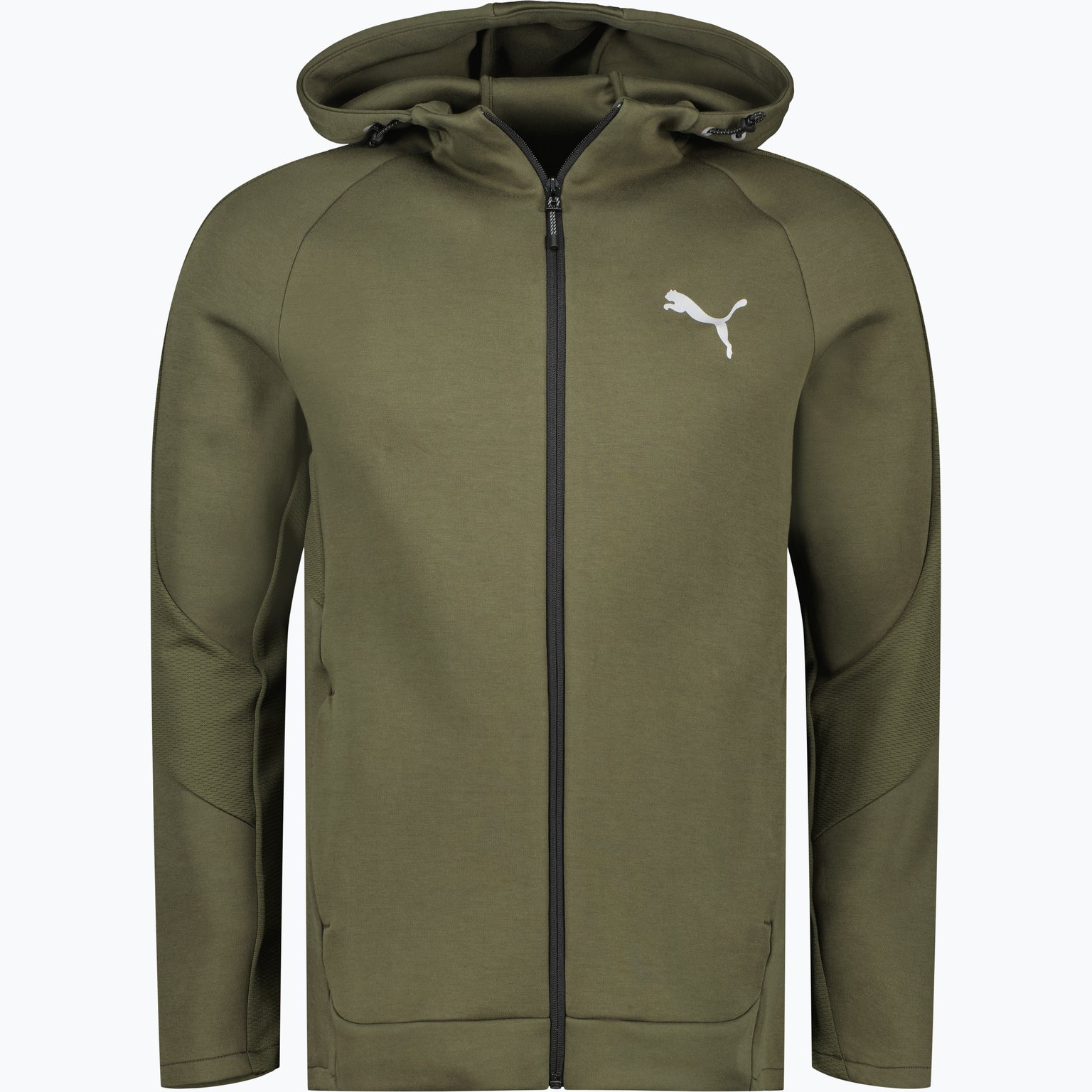 Puma Evostripe Full-Zip M huvtröja Grön