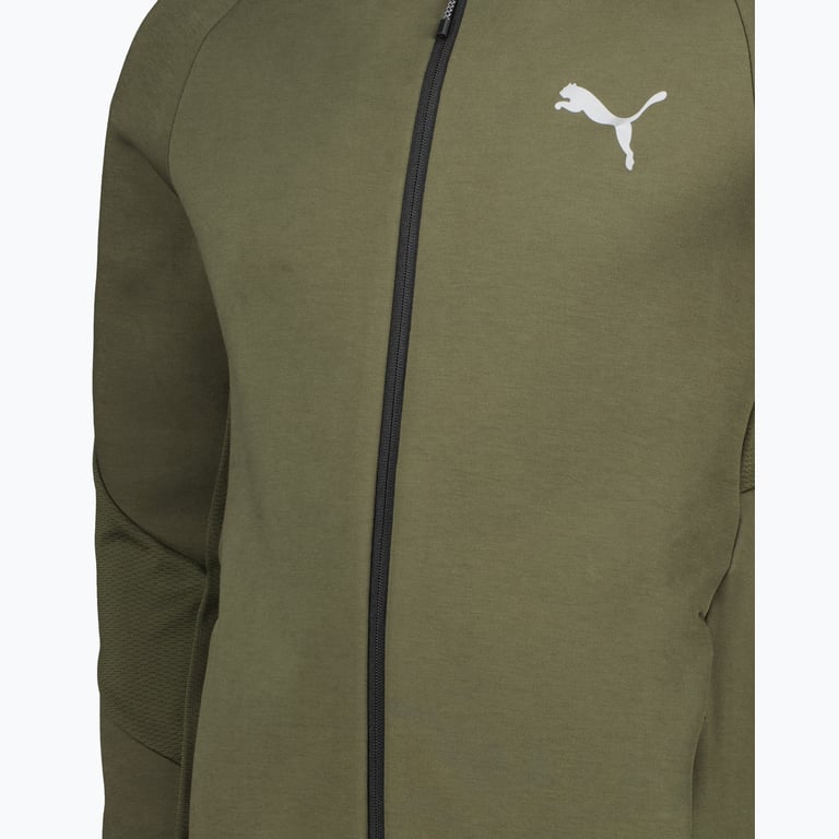 Puma Evostripe Full-Zip M huvtröja Grön