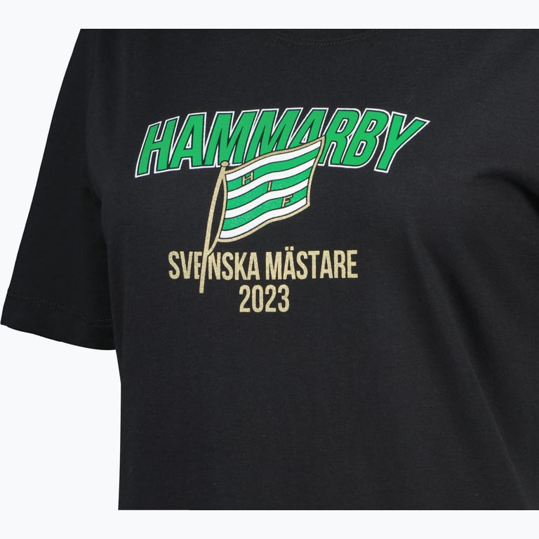 Hammarby Svenska Mästare 2023 W t-shirt Svart