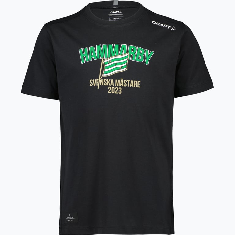 Hammarby Svenska Mästare 2023 Jr t-shirt Svart