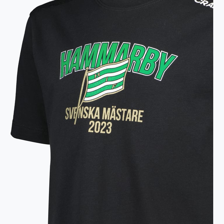 Hammarby Svenska Mästare 2023 Jr t-shirt Svart