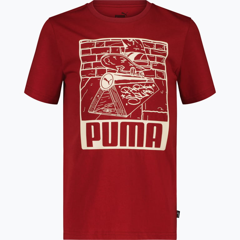 Puma Ess+ 90s Graphic JR t-shirt Röd