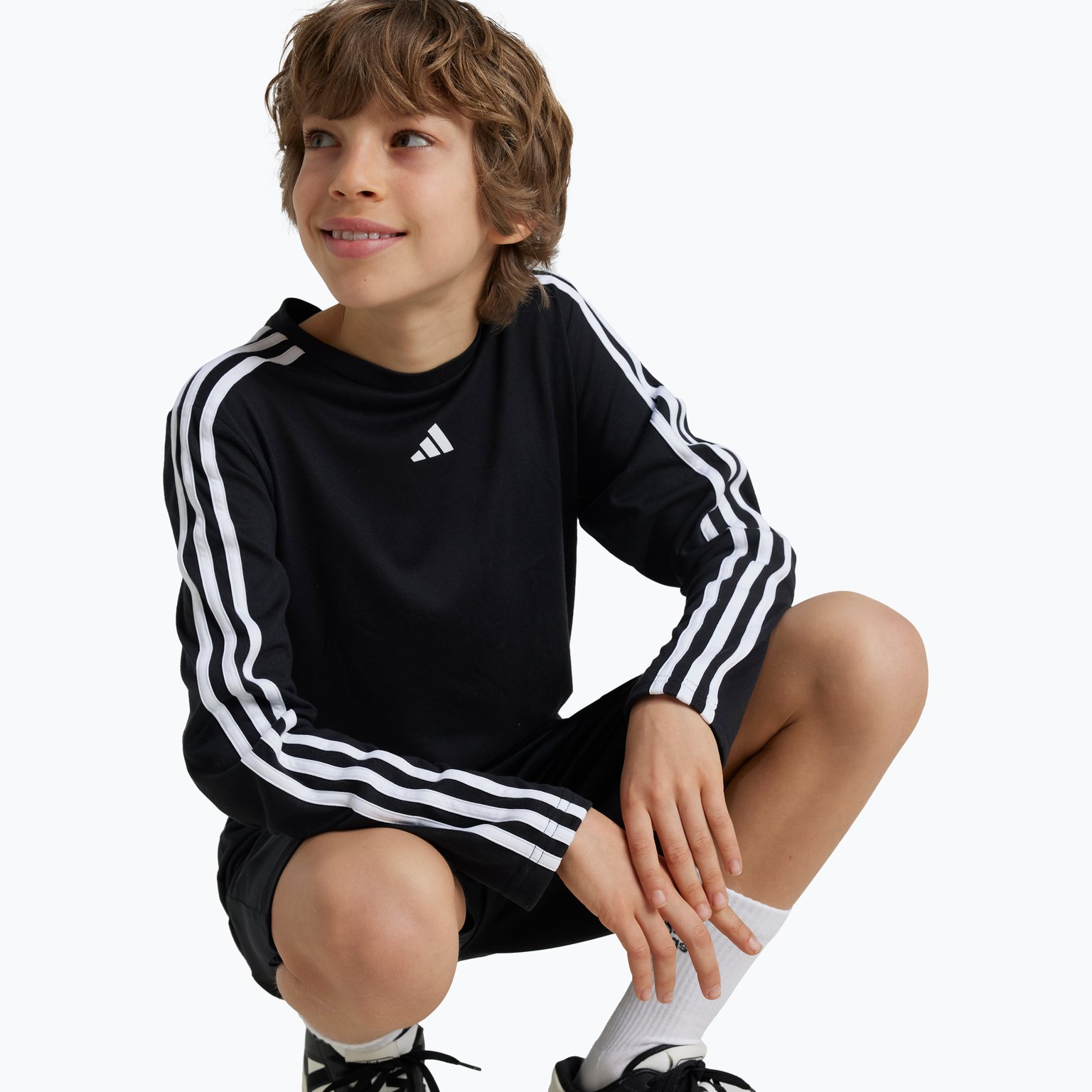 adidas Train Essentials 3-Stripes JR träningströja Svart