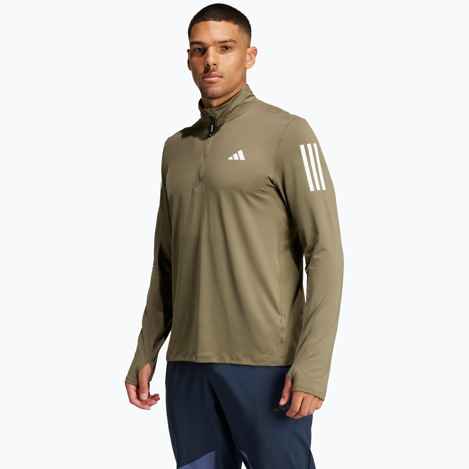 adidas Own The Run Half Zip M träningströja Grön