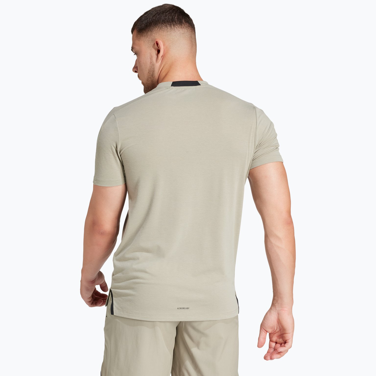 adidas Designed For Training M träningst-shirt Beige