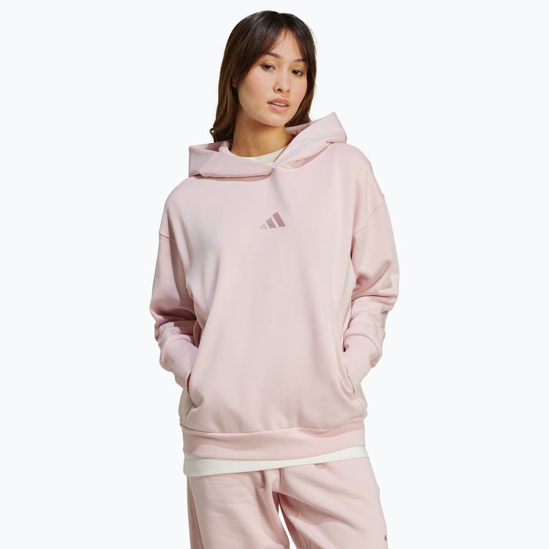 adidas All SZN Fleece Boyfriend huvtröja Rosa