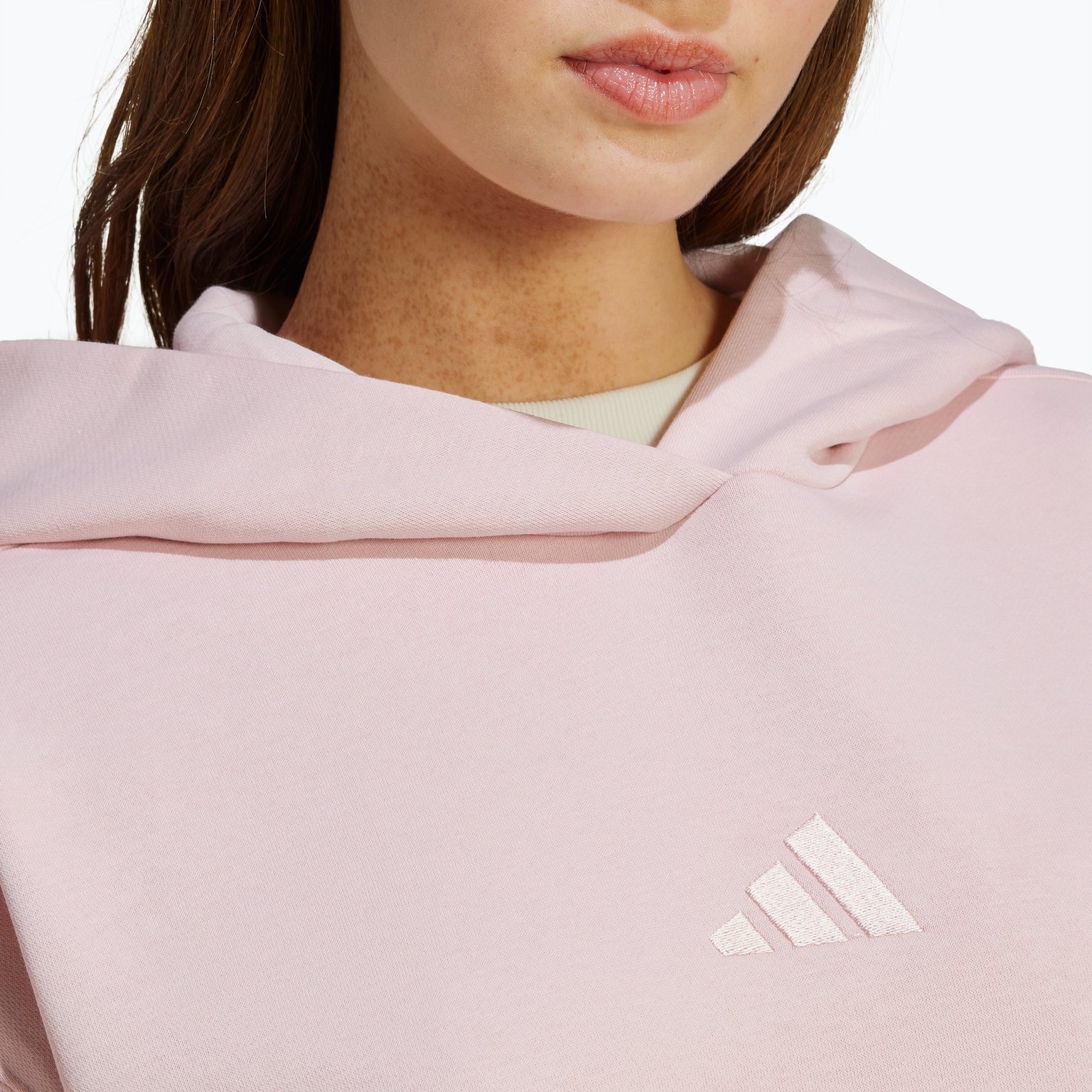 adidas All SZN Fleece Boyfriend huvtröja Rosa