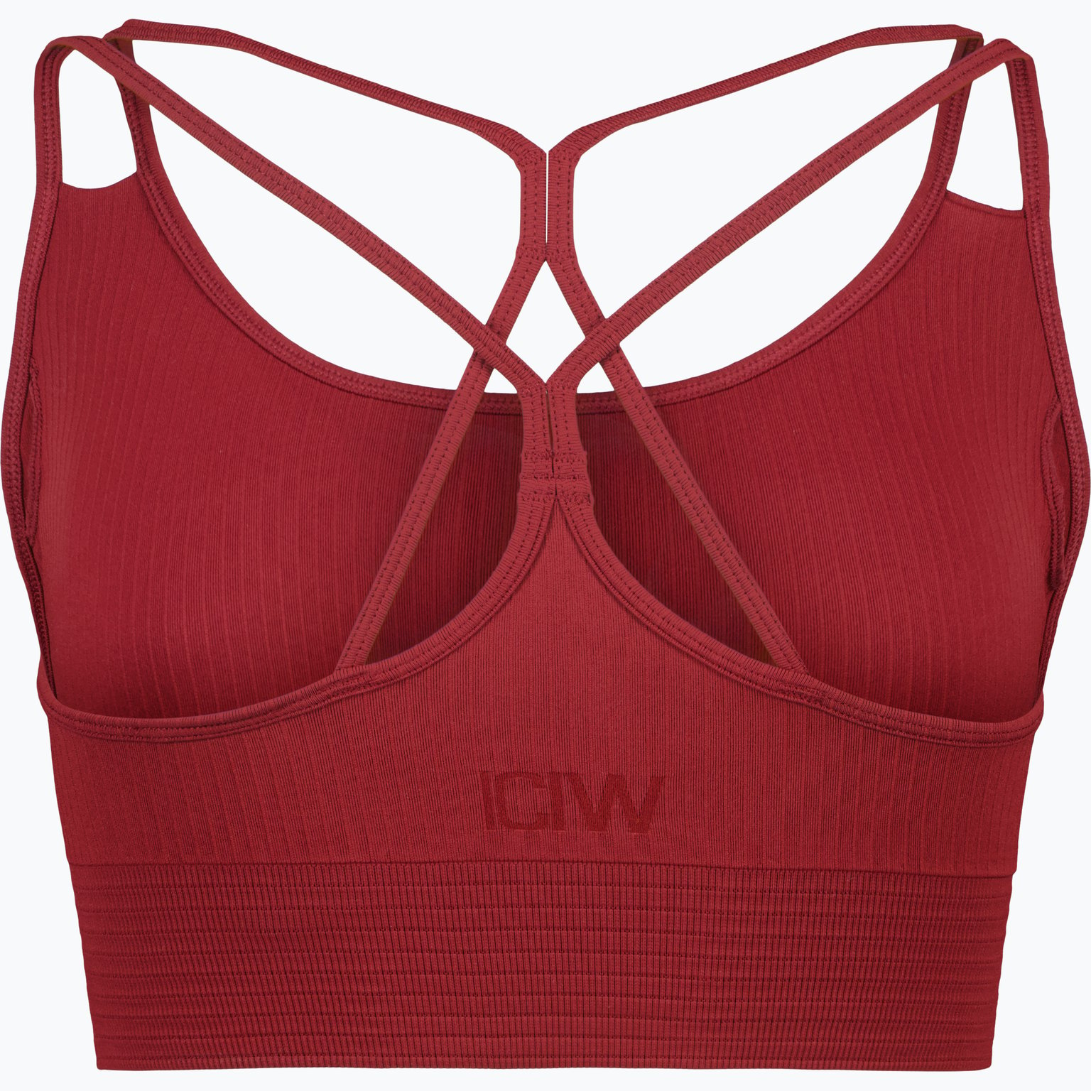 ICANIWILL Ribbed Define Seamless sport-BH Röd