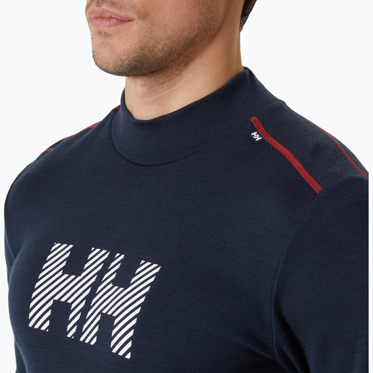 Helly Hansen Lifa Merino Logo M underställströja Blå