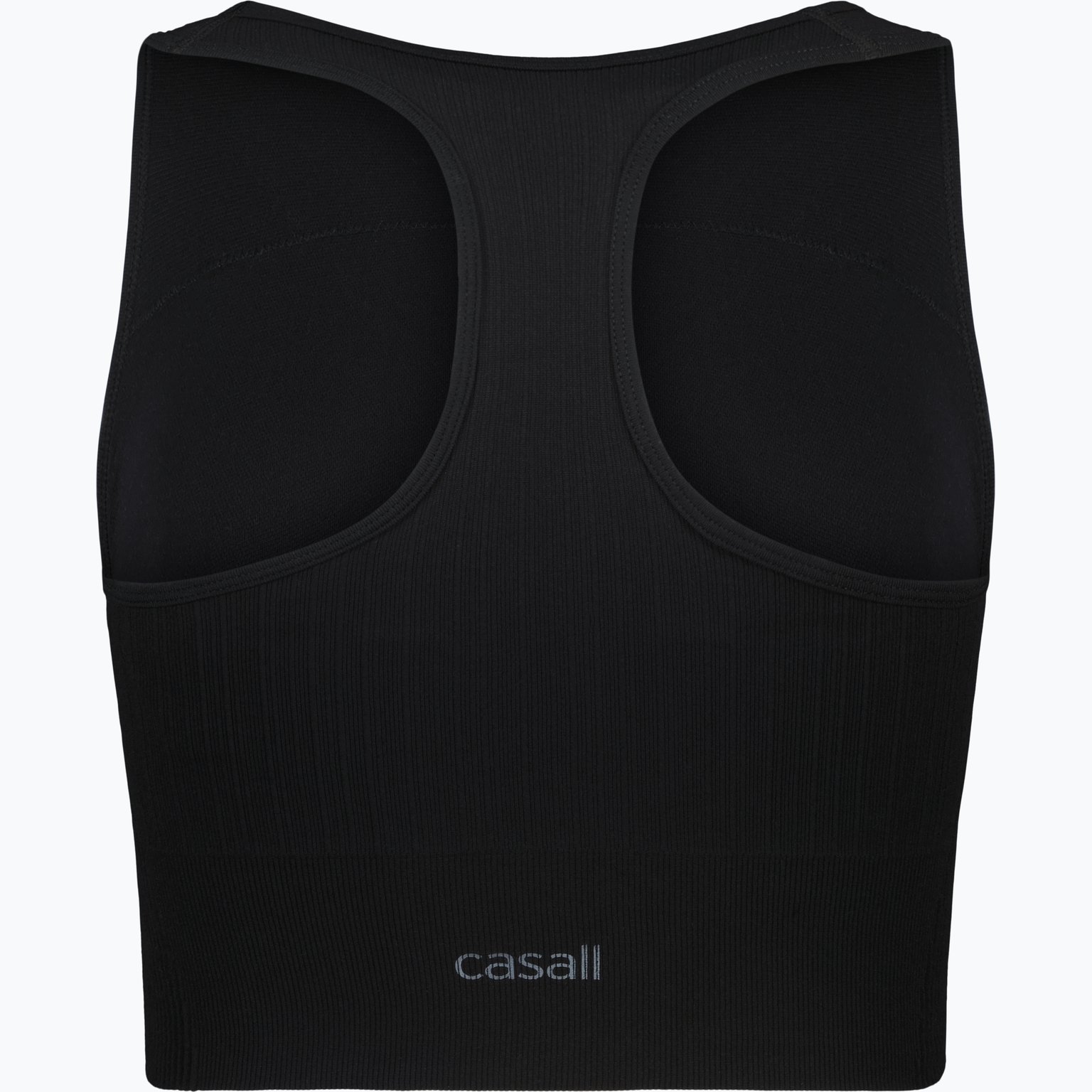 Casall Multi Rib Crop sporttopp Svart