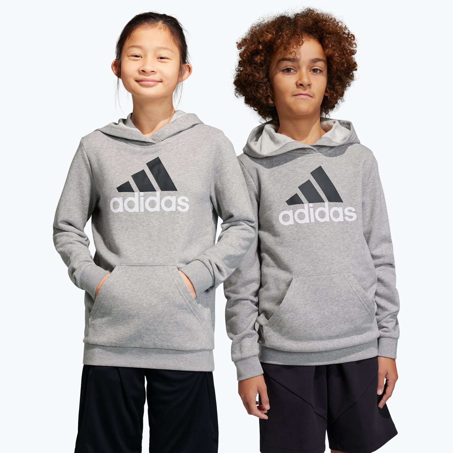 adidas Essentials Big Logo 2 JR huvtröja Grå