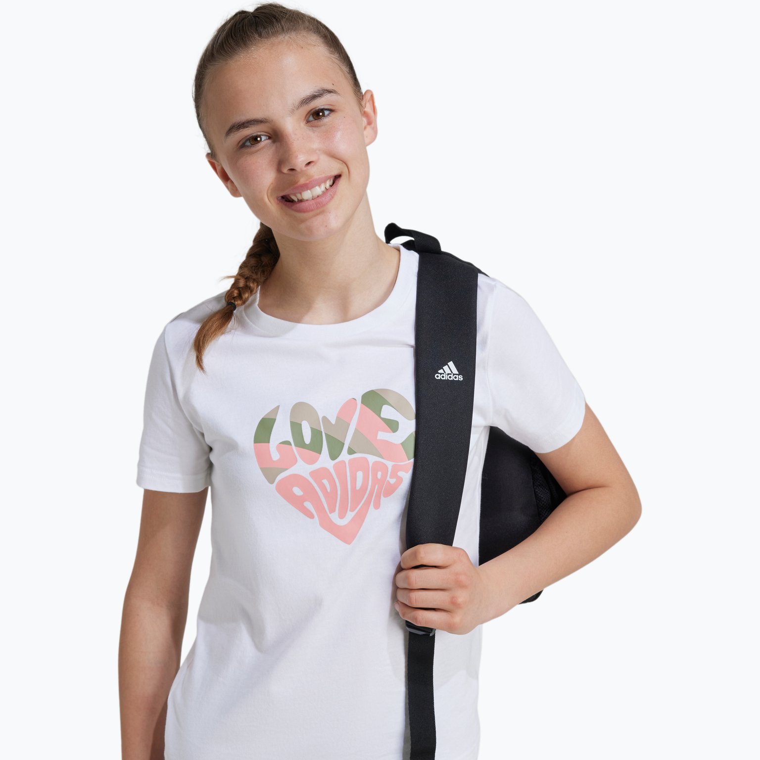 adidas Xpress Girls JR t-shirt Vit