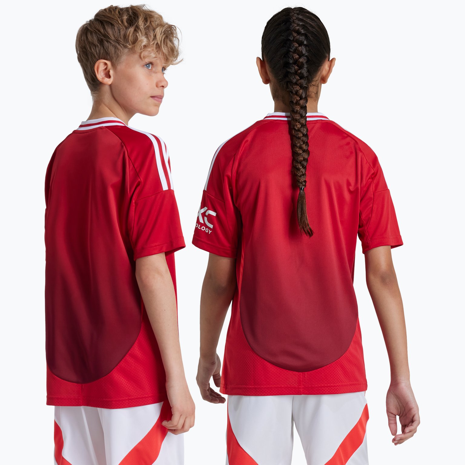 adidas Manchester United Home 24/25 JR matchtröja Röd