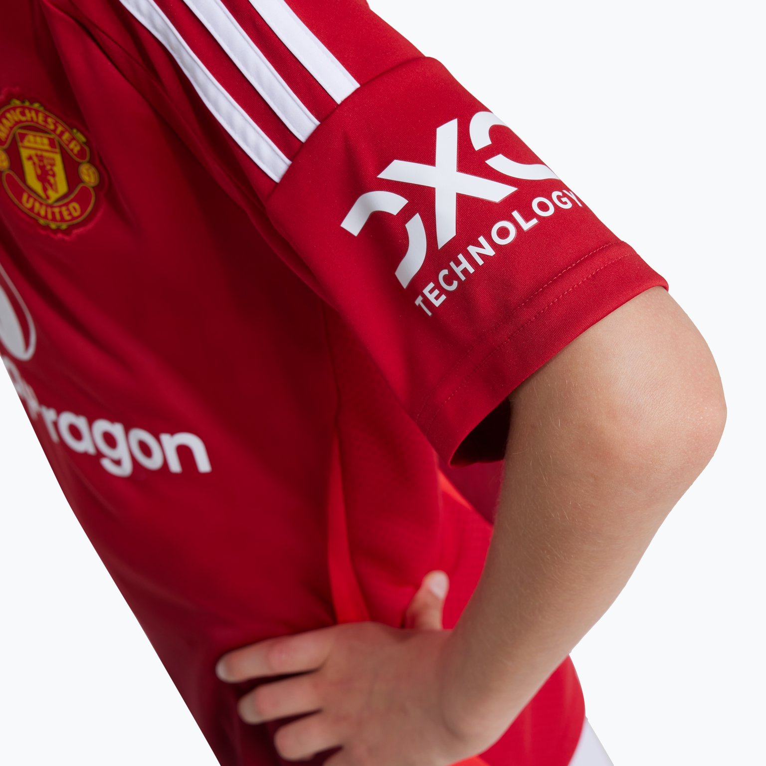 adidas Manchester United Home 24/25 JR matchtröja Röd