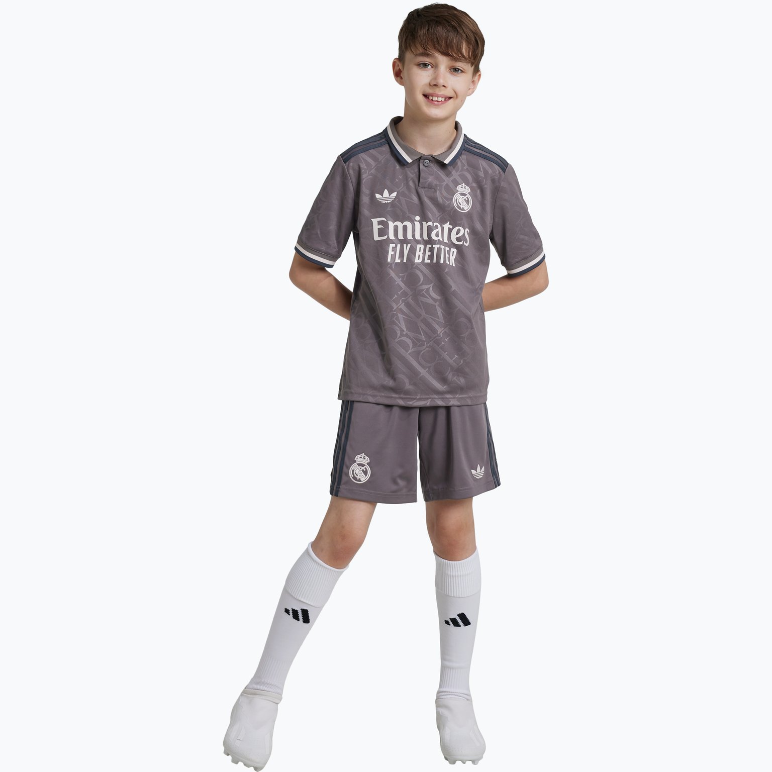 adidas Real Madrid Third 24/25 JR träningsshorts Grå