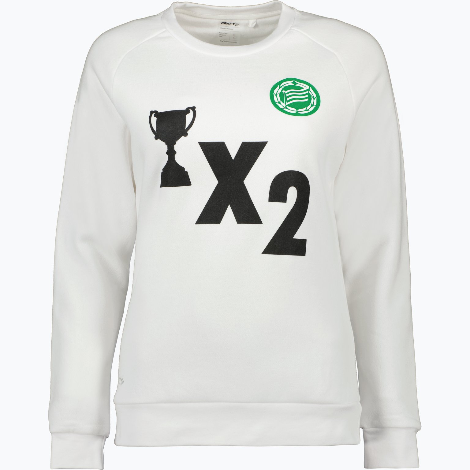 Hammarby Pokal X2 W Crewneck Vit