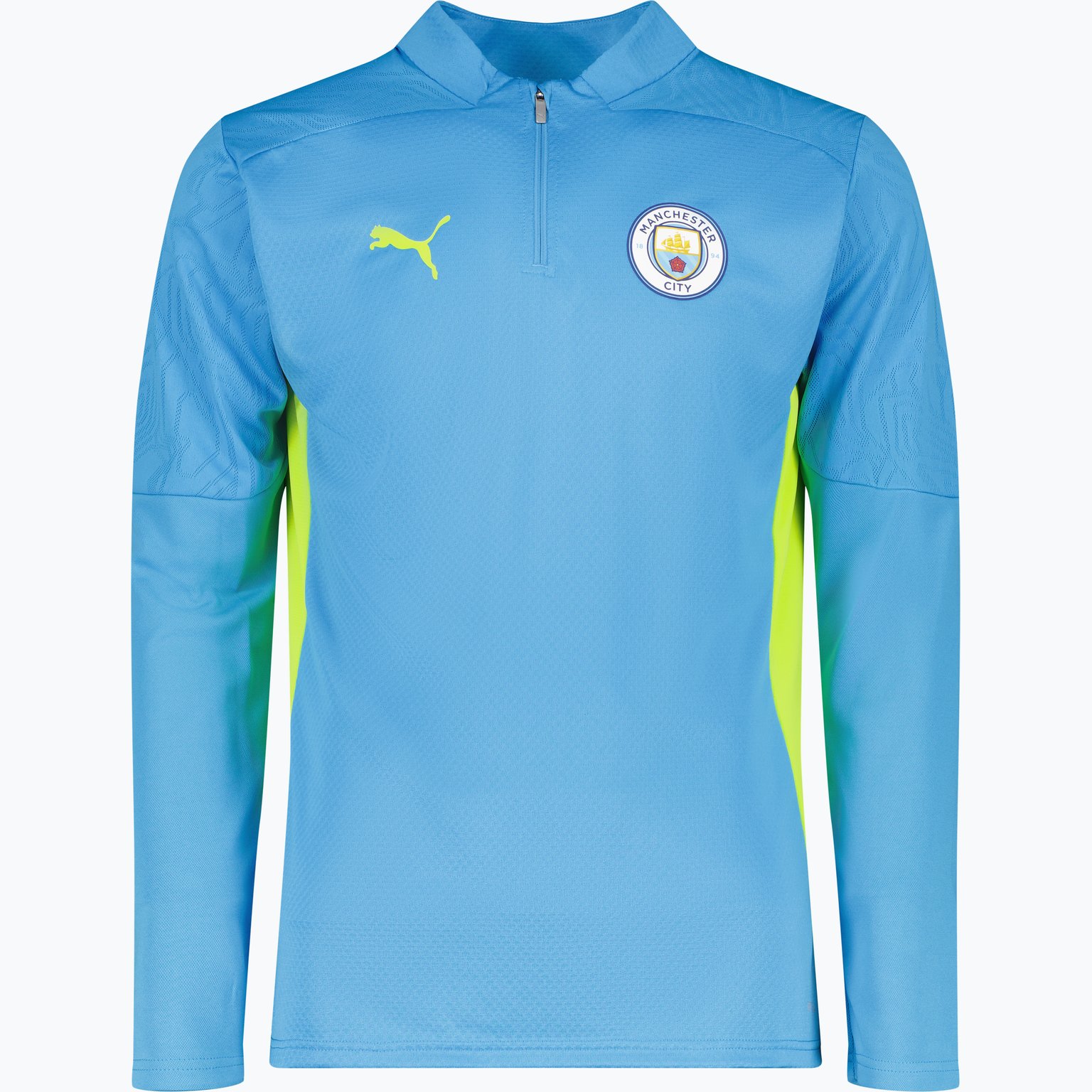 Puma Manchester City 1/4 Zip M träningströja Blå