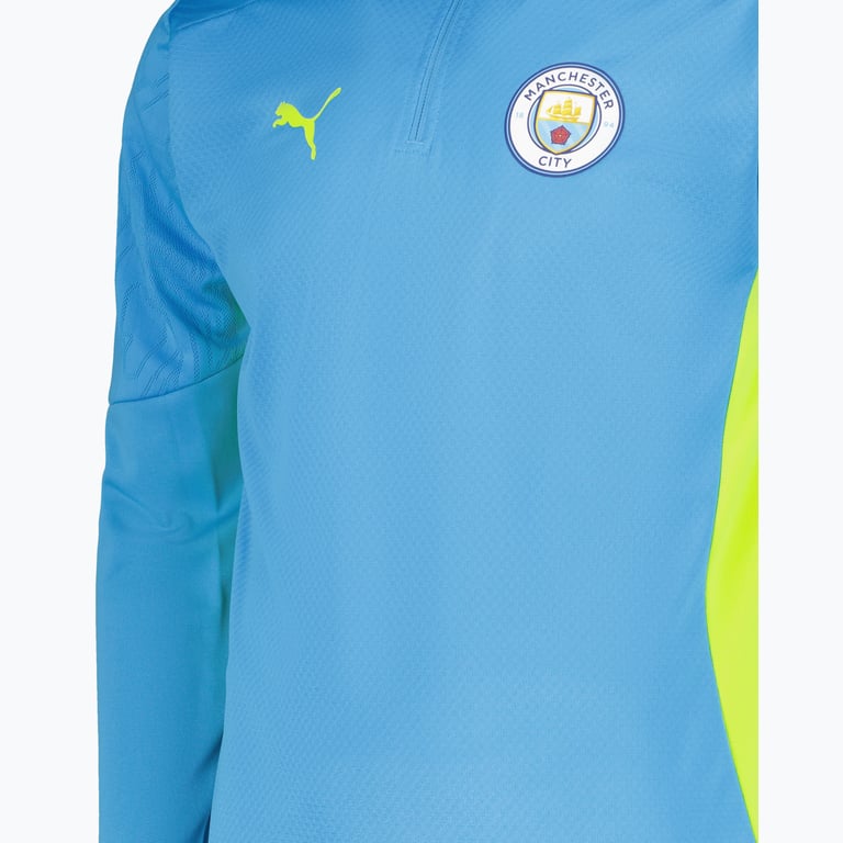 Puma Manchester City 1/4 Zip M träningströja Blå