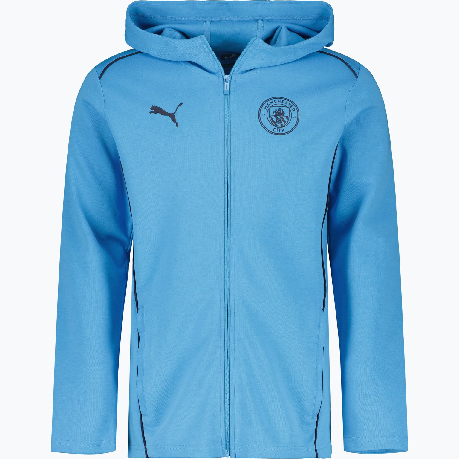 Puma Manchester City Casual huvtröja Blå