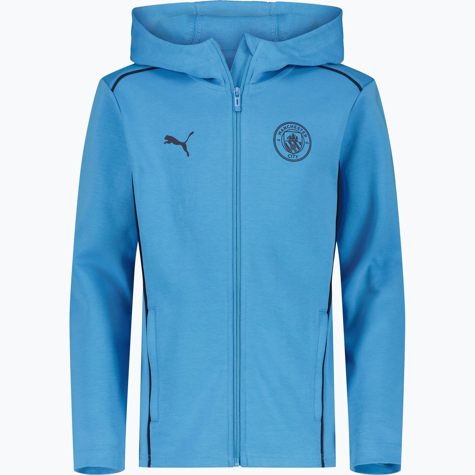 Puma Manchester City Casual JR huvtröja Blå