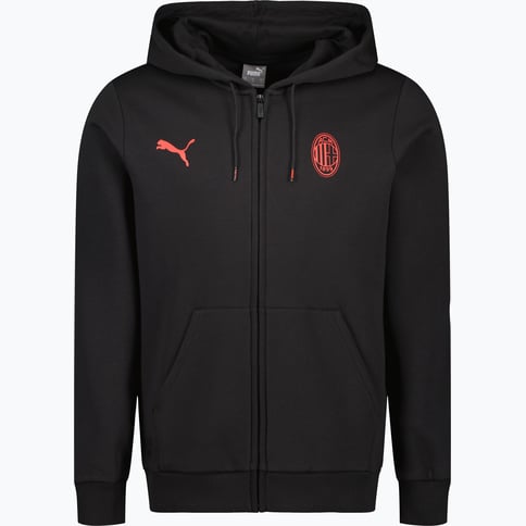 Puma AC Milan Essential Fleece huvtröja Svart