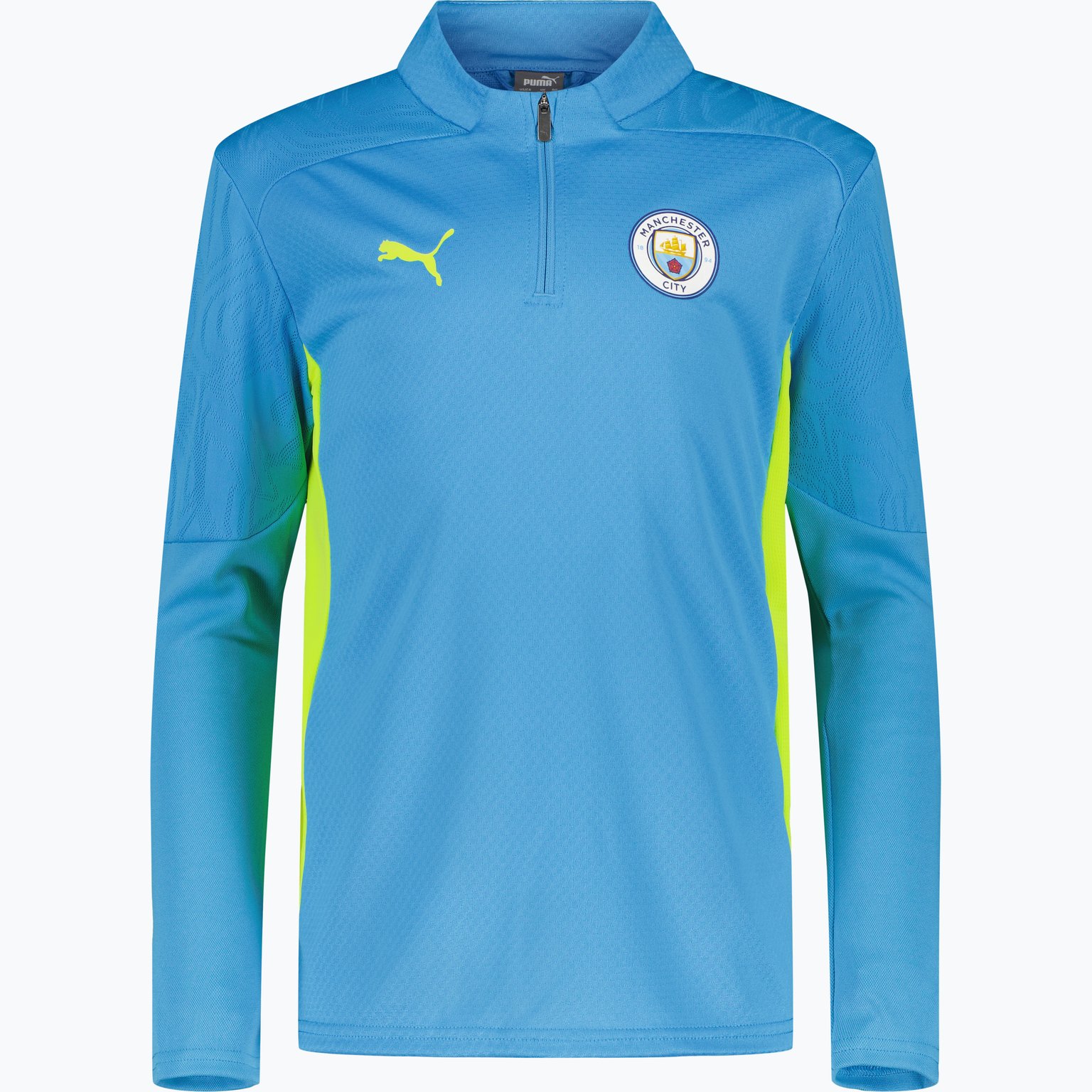 Puma Manchester City 1/4 Zip JR träningströja Blå