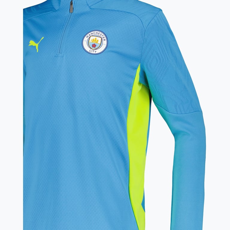 Puma Manchester City 1/4 Zip JR träningströja Blå