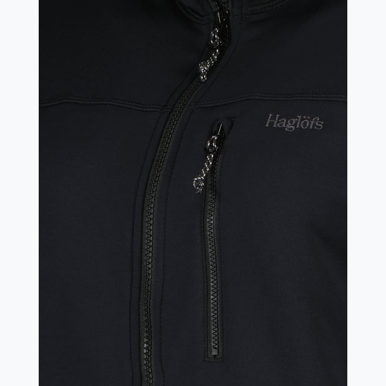 Haglöfs Rosson Mid Hood W fleecejacka Svart