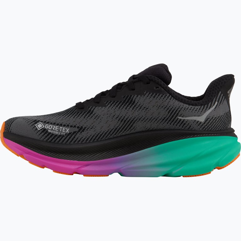 HOKA ONE ONE Clifton 9 Gore-Tex W löparskor Svart