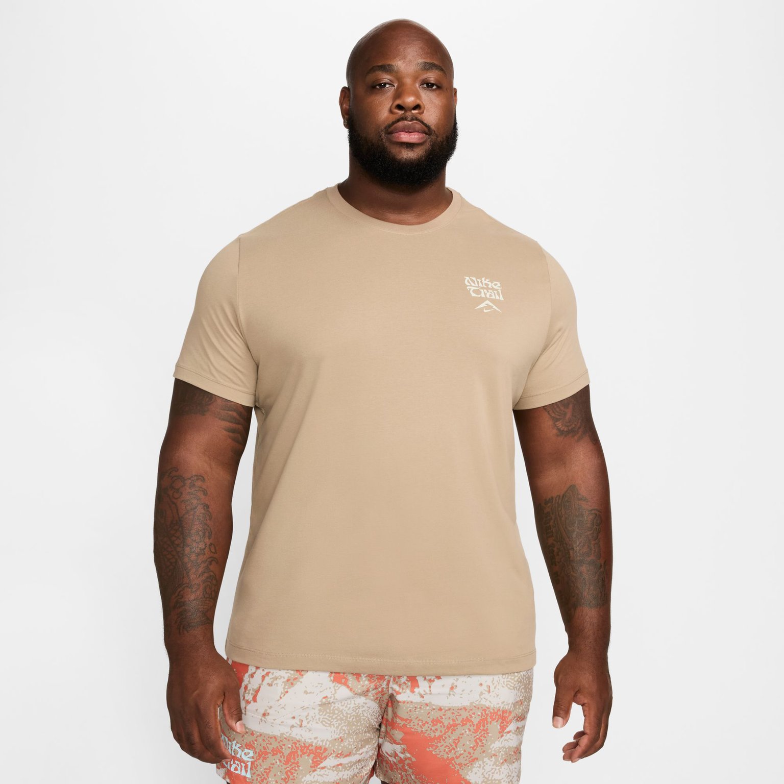 Nike Dri-FIT Running M tränings-tshirt Beige