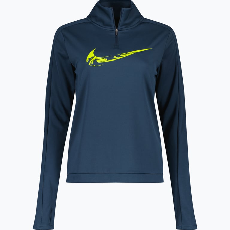 Nike Dri-FIT Swoosh 1/4 Zip W löpartröja Blå