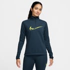 förhandsvisning ikon 4 för Nike Dri-FIT Swoosh 1/4 Zip W löpartröja Blå