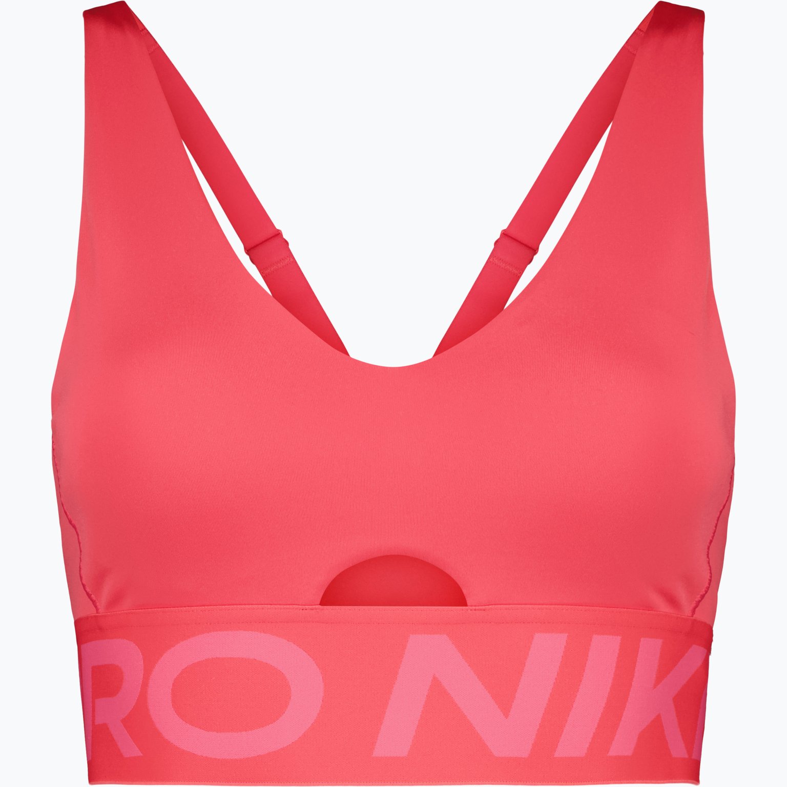 Nike Pro Indy Plunge Medium-Support sport-BH Rosa