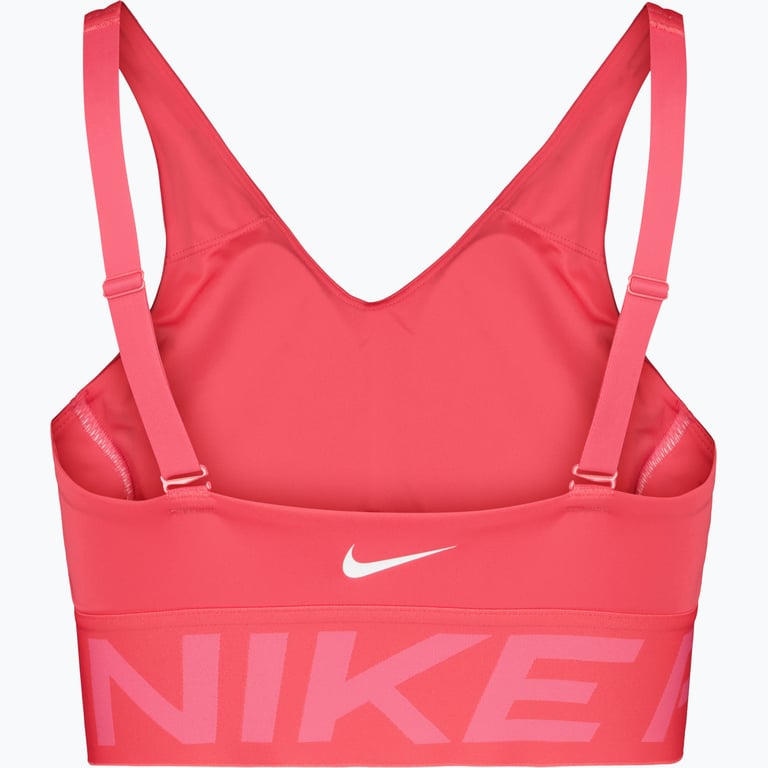 Nike Pro Indy Plunge Medium-Support sport-BH Rosa