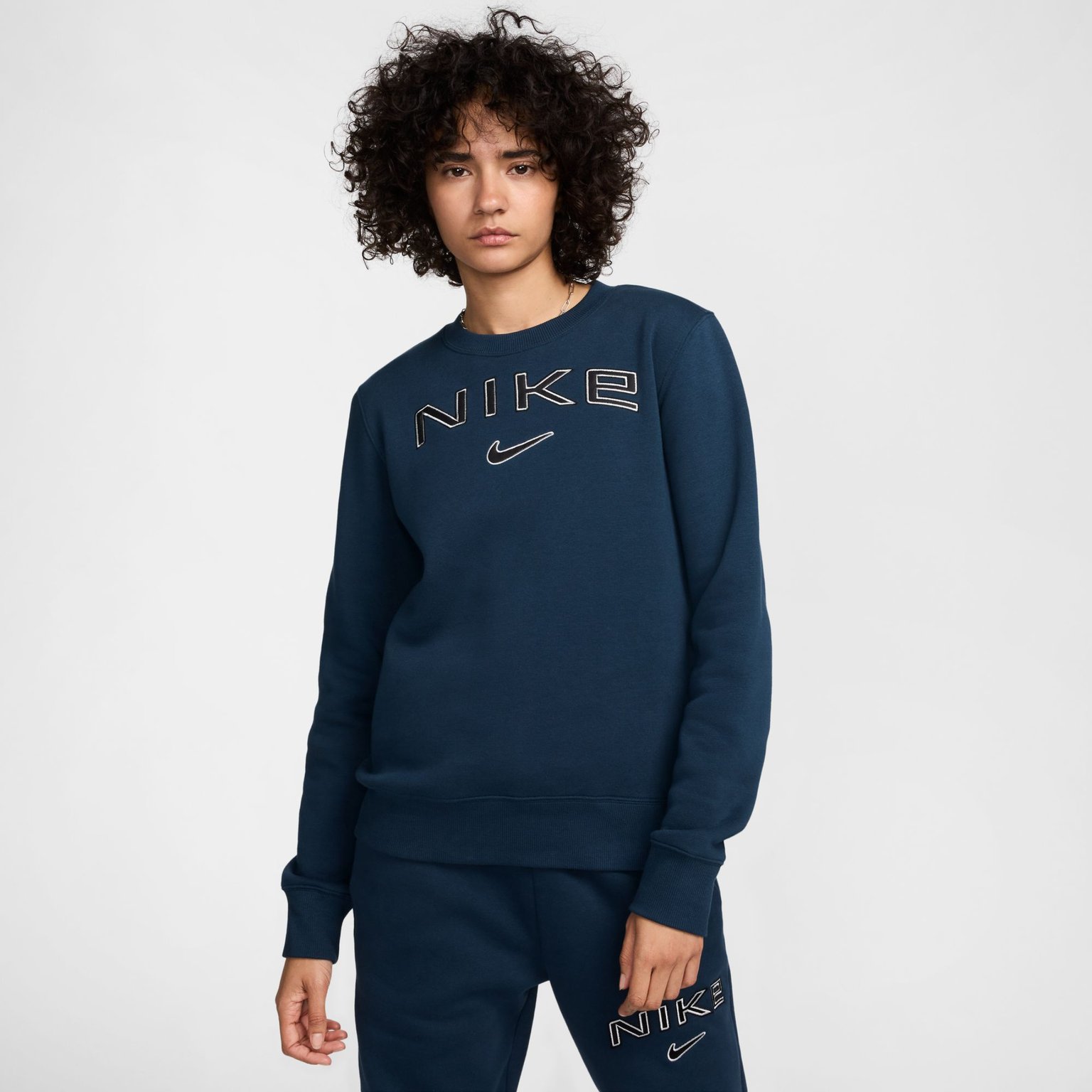 Nike Phoenix Fleece W tröja Blå