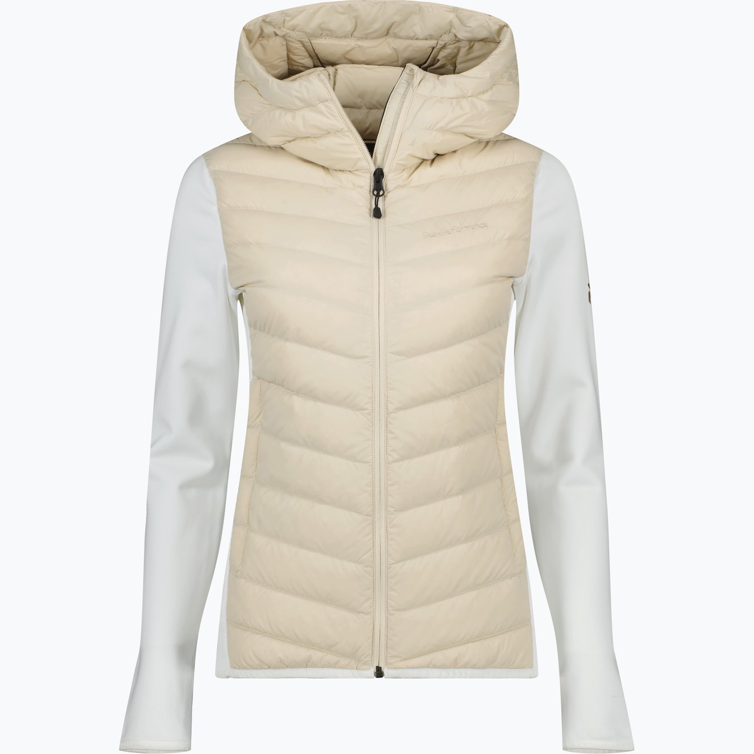 Peak Performance Frost Down Hybrid Hood W lättviktsjacka Beige