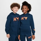 förhandsvisning ikon 4 för Nike Kylian Mbappé Fleece Club JR huvtröja Blå