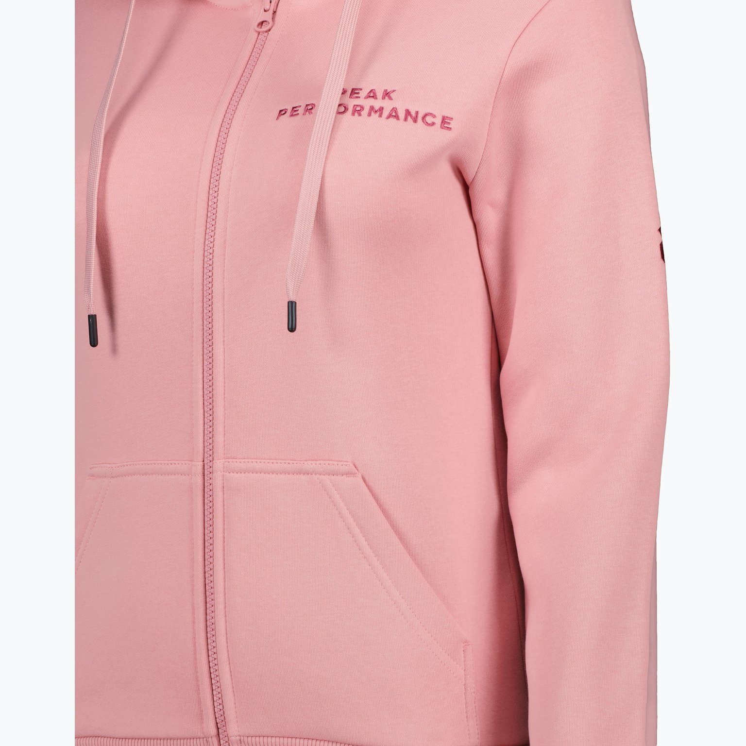 Peak Performance Original Zip W huvtröja Rosa