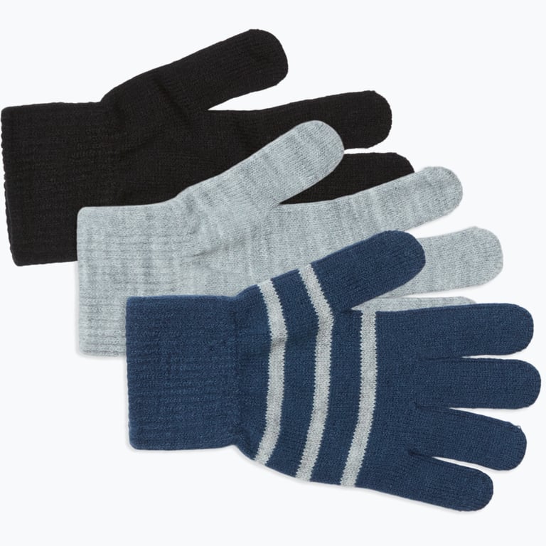 McKinley Magic Glove 3-pack JR fingervantar Flerfärgad