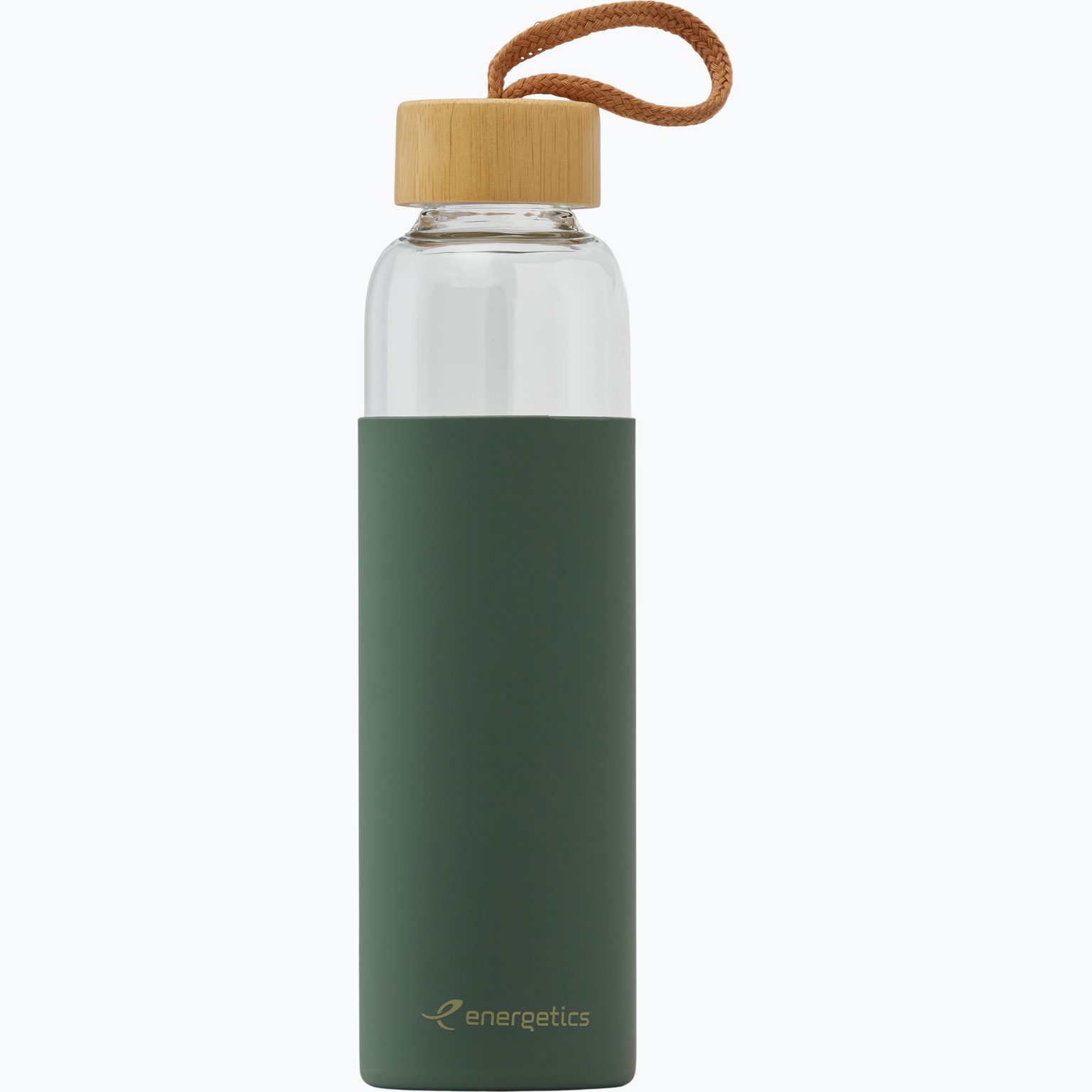 Energetics Glass Bottle Bamboo II 500 ml vattenflaska Grön