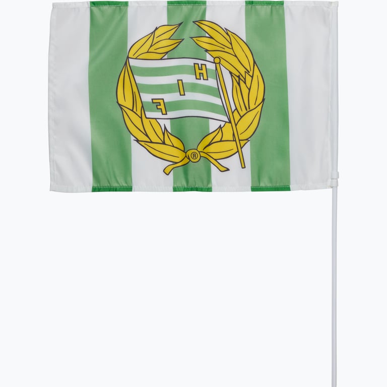 Hammarby FLAGGA MED PINNE 30X45CM Vit