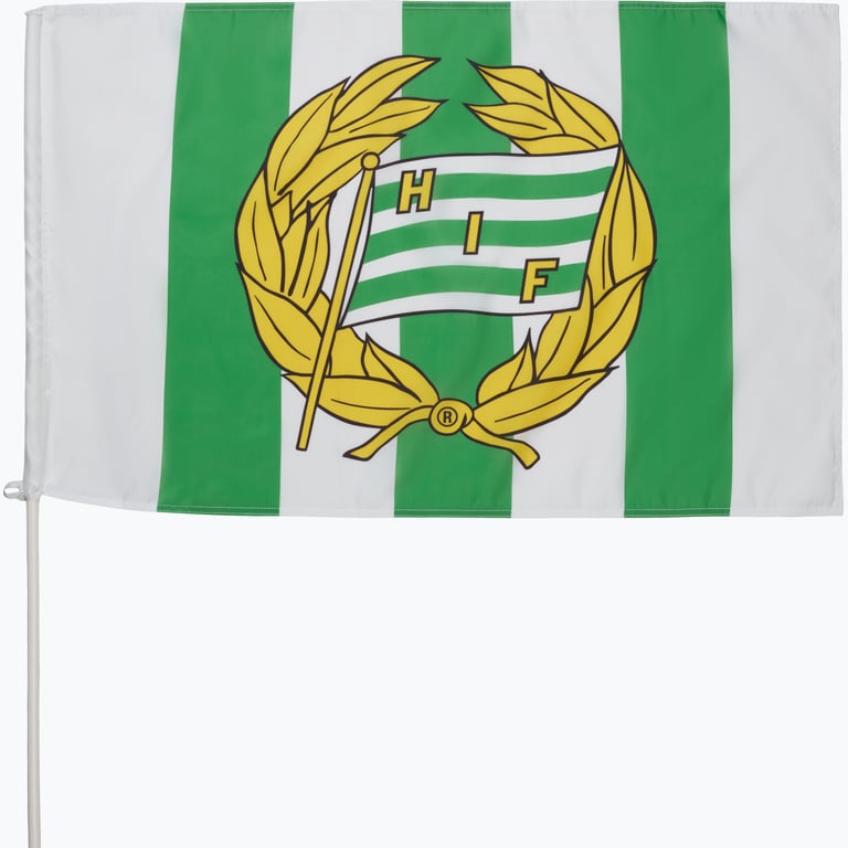 Hammarby FLAGGA 60x90cm med pinne Vit